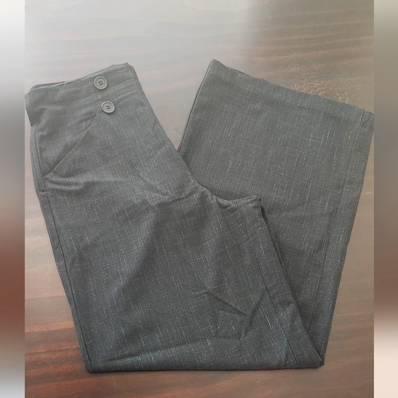MAX STUDIO LONDON Charcoal Wide Leg Pants Size 8 - Picture 5 of 8
